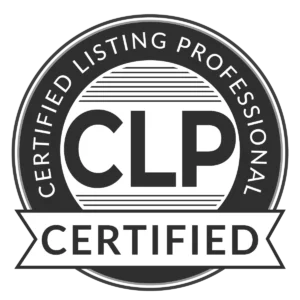 A black and white clp certified logo.